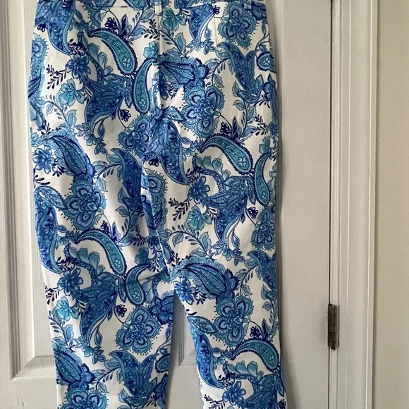 Boston Proper pull on pants w/stretchy waist with ankle slits & pockets. 16 - Picture 5 of 9